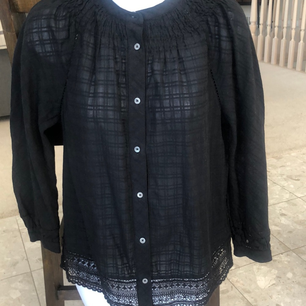 Lightweight black summer shirt